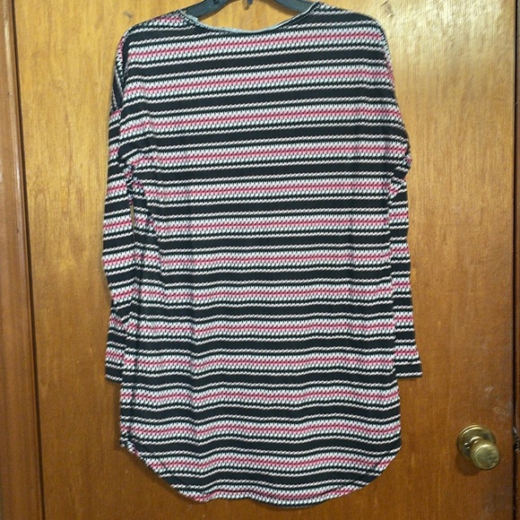 •VICTORIA'S SECRET•NWOT THE ANGEL LONG SLEEVE PINK/BLACK/WHITE SLEEP SHIRT XS - Picture 3 of 9
